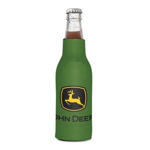John Deere Bottle Cooler-Green with Trademark Logo 12oz/375ml