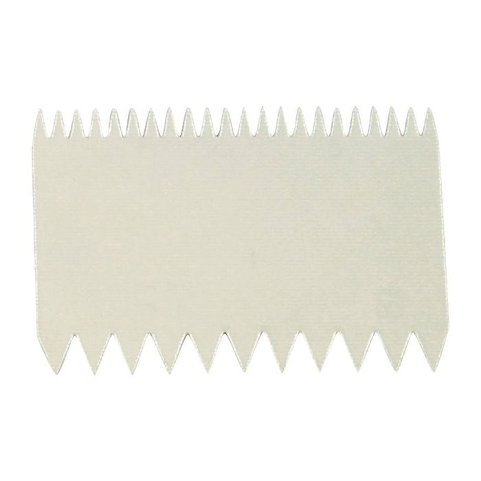 Thermohauser Dough Scraper Comb Double Sided Polypropylene 110x75mm Professional Bakery Kitchen Tool