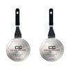 2PK Coffee Culture Stainless Steel Induction Stove Plate For Moka Pot 13cm Black