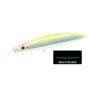 Duel Hardcore Bullet Fast 120mm Sinking Long Cast Hard Body Fishing Lure HLCL  Glow Belly Chartreuse