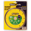 Flexovit 180 x 2.6 x 10 x 25/22mm Turbo Diamond Blade