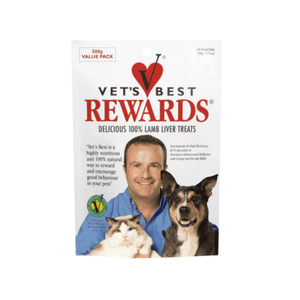 Vets Best Rewards Lamb Liver Treats For Dogs - 500g