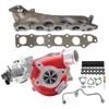 Gen1 High Flow Turbo+genuine Exhaust Manifold, Oil Feed Pipe For Mitsubishi Triton Mr 4n15 2.4l