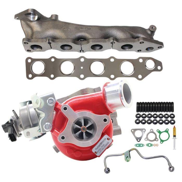 Gen1 High Flow Turbo+genuine Exhaust Manifold, Oil Feed Pipe For Mitsubishi Triton Mr 4n15 2.4l