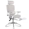 ALFORDSON Mesh Office Chair Ergonomic White Grey