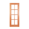Woodcraft 2040 x 820 x 35mm Internal Door 8Lite Clear Safety Glass
