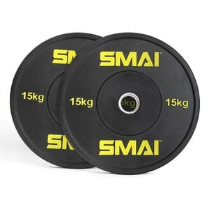 Smai Hd Bumper Plates (pair) - 15kg - Black