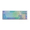 AULA F99 Wireless Tri-Mode Gasket Mechanical Keyboard Blue/White/Dark Purple
