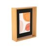 Nicola Spring 3D Deep Box Photo Frame - 8 x 10" with 5 x 7" Mount - Light Wood