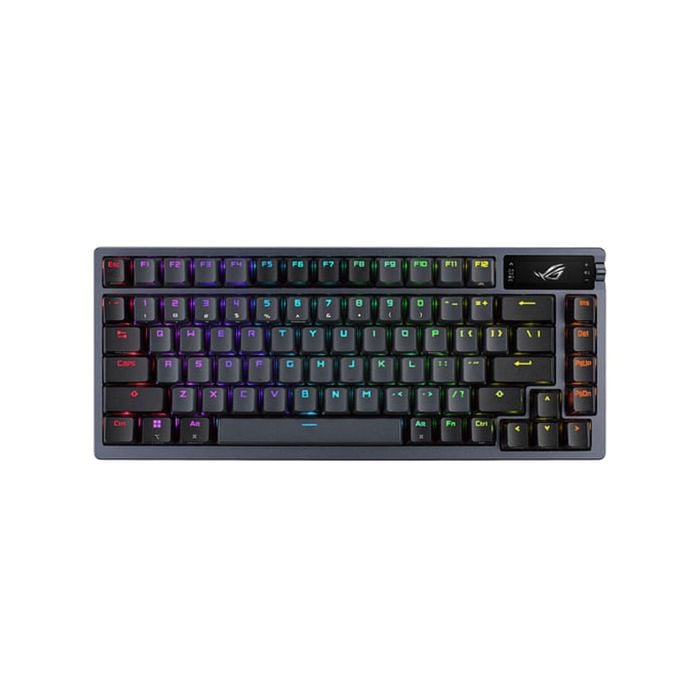 Asus Rog Azoth 75% Gunmetal Wireless Rgb Mechanical Keyboard - Snow Switch [rog Azoth/nxsw/pbt]