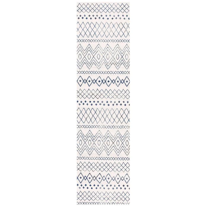 The Rug Connection Jaya 453 Off White 400x80cm - Large Runner Coastal Pet Friendly Indoor Rug