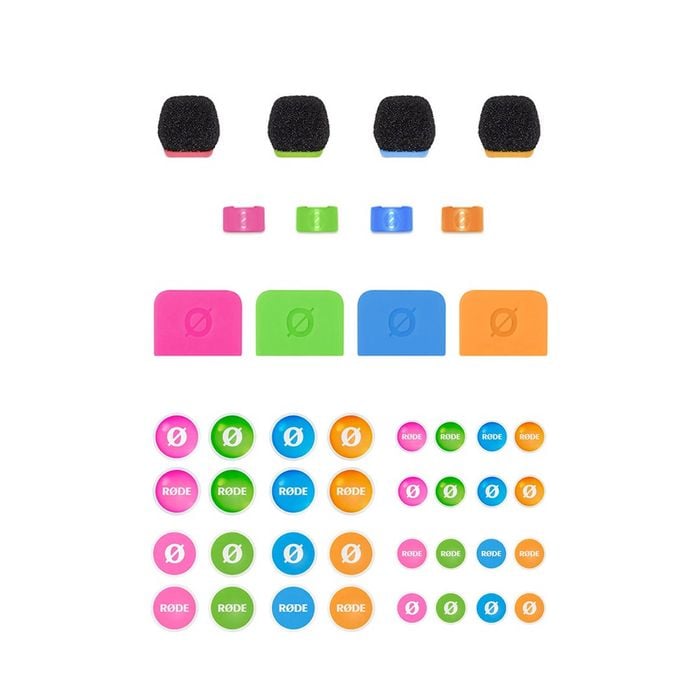 Rode Colors 3 - Coloured Windshields For Wireless Go Ii And Lavalier Ii
