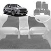 6D Diamond Car Floor Mats for Genesis GV70 2022-Current-Full Set-Grey-Outback GT