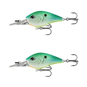 2x 13 Fishing 70mm Troll Hunter Crankbait Fish Lures 3.5m Diver - Citrus Shad