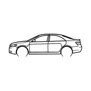 Ignite Laser Toyota 2007 Camry Silhouette Metal Wall Art Rustic Metal 47inch/120cm