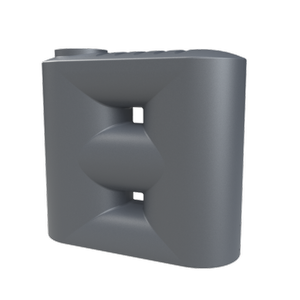 Melro Tanks 3510L Metal Grey Poly Slimline Water Tank