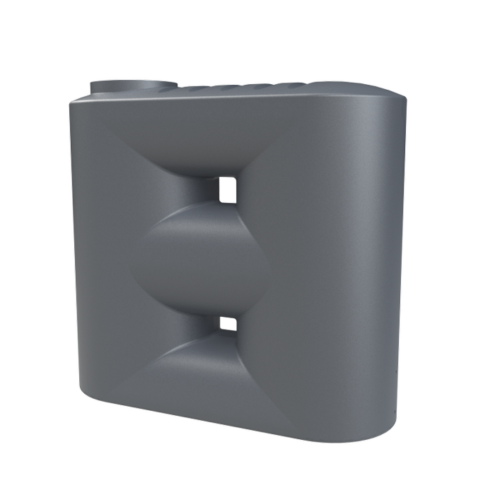 Melro Tanks 3510L Metal Grey Poly Slimline Water Tank