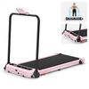 BLACK LORD Treadmill Walking Vibration Pad Foldable Incline Magnetic Remote Pink