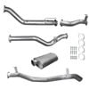 Ignite Exhausts Turbo Back For Toyota Landcruiser 79 Series V8 S/cab 3" No Cat & Muffler Raw Aluminised Steel