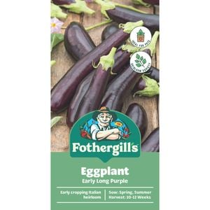 Fothergill's  Long Purple Eggplant Vegetable Seeds