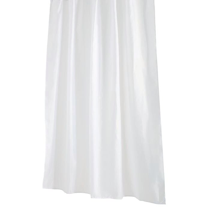Barelli 180 x 180cm Gracefully White Polyester Shower Curtain