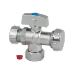 Brasshards 15 x 20mm Chrome Loose Nut 2 Way Under Sink Tap