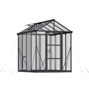 Maze Glory 6' x 8' (2.0m x 2.5m) Premium Greenhouse - Grey Frame 