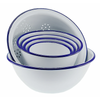 Falcon 6 Piece Prep Set - White With Blue Rim
