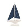 Maine & Crawford Hobbard 54x32cm Wood Sailing Boat Standing Decor Blue/White