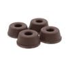 Surface Gard 25mm Brown Round Screw-In Bumper - 4 Pack