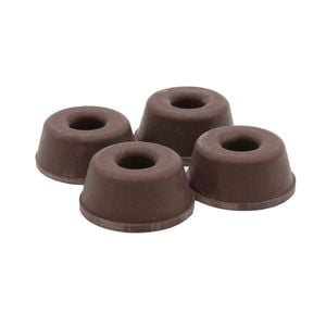 Surface Gard 25mm Brown Round Screw-In Bumper - 4 Pack