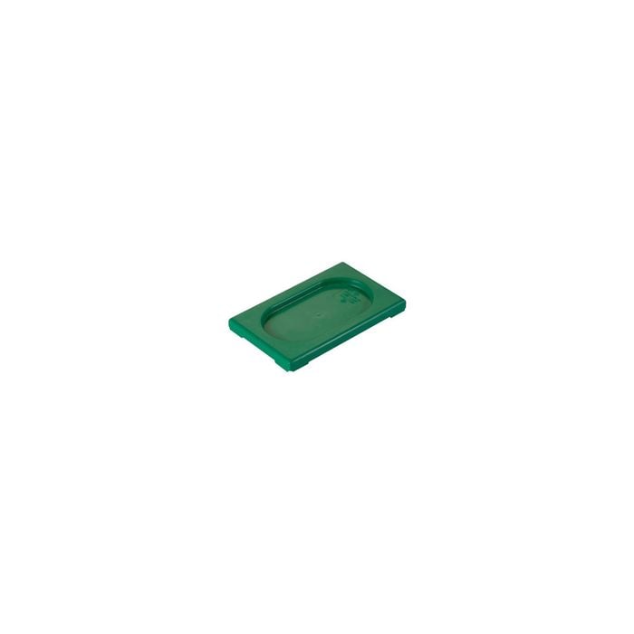 Inox Macel Gastronorm Lid Polypropylene 1/9 Size Green 176x108x20mm