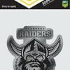 NRL Chrome Decal - Canberra Raiders - Car Sticker 12x12cm