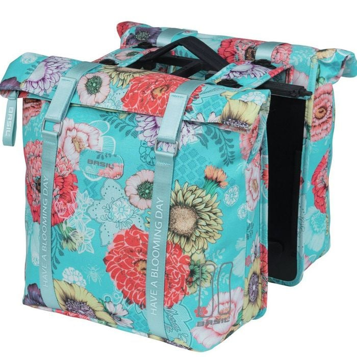 Basil Bloom Field Double Pannier Bag Mik 28-35l Blue Blue