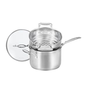 Scanpan Impact 2 Piece Saucepan & Multi Steamer - Stainless Steel
