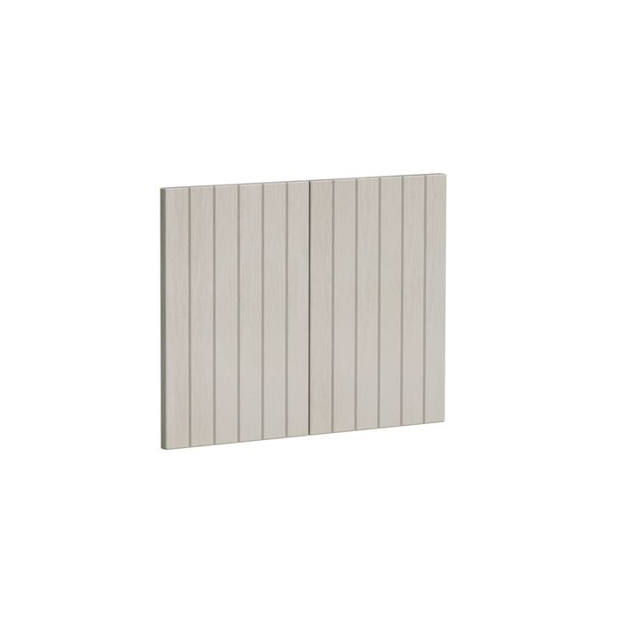Kaboodle 600mm Provincial White V-Groove Farmhouse Sink Doors - 2 Pack
