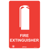 Pinnacle 300 x 200mm Metal Fire Extinguisher With Picto Sign