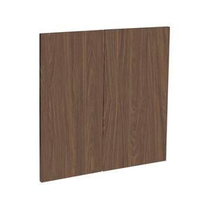 Kaboodle 600mm Walnut Modern Medium Rangehood Door - 2PK