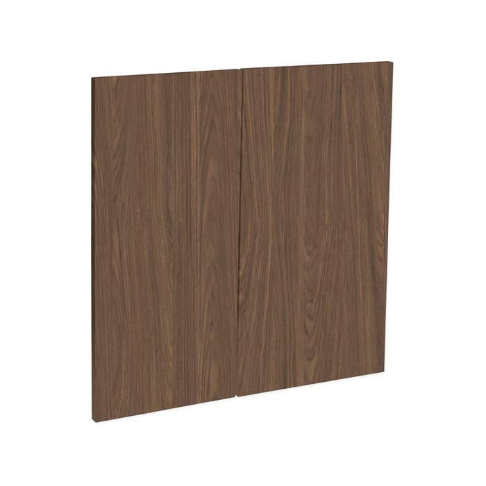 Kaboodle 600mm Walnut Modern Medium Rangehood Door - 2PK