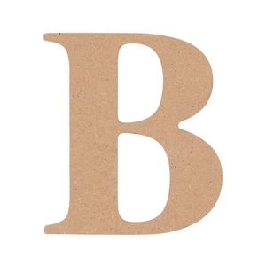 All Set 9cm MDF Alphabet Letter B
