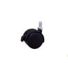 Moveit 5/16 50mm Black Nylon Furniture Hooded Castor - 2 Pack