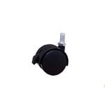 Moveit 5/16 50mm Black Nylon Furniture Hooded Castor - 2 Pack