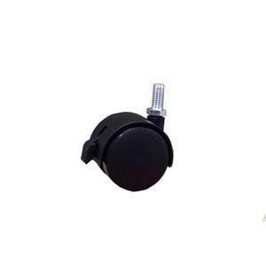 Moveit 5/16 50mm Black Nylon Furniture Hooded Castor - 2 Pack