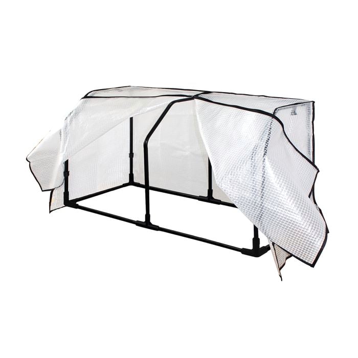 Vegtrug 1m Small Wall Hugger Frame And PE Greenhouse Cover