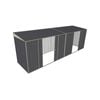 Build-a-Shed 1.5 x 6 x 2m Dual Sliding Side Door Skillion Shed - Grey