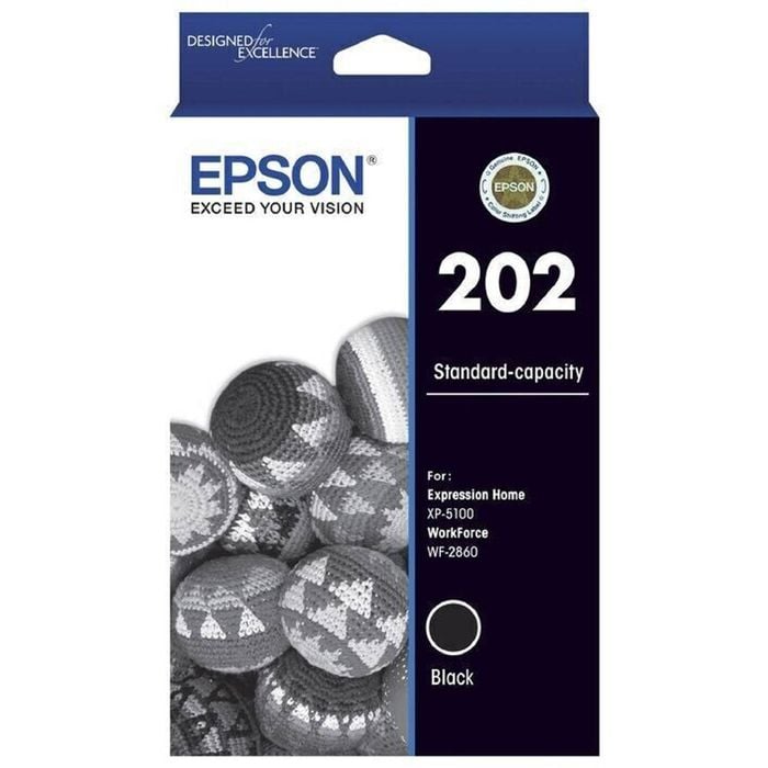 Epson Epson 202 Black Ink Cartridge Toner C13T02N192 Genuine Original