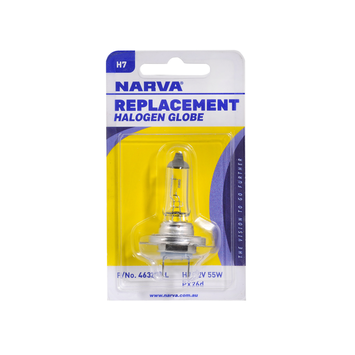 Narva 12V H7 Auto Halogen Globe 55W 46328BL