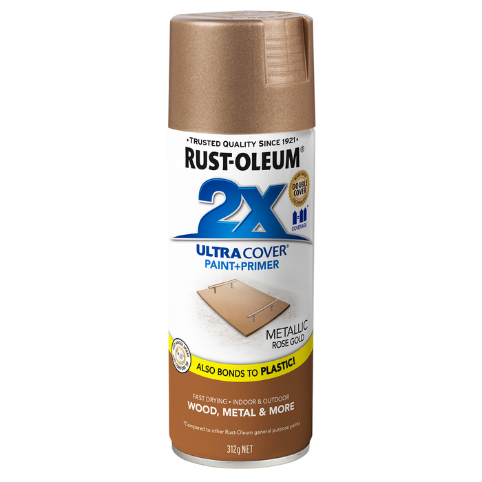 Rust-Oleum 312g Rose Gold Metallic 2X Ultra Cover Spray Paint