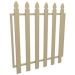 ProtectorAl 975 x 1000mm Paperbark Aluminium Bishop Garden Gate
