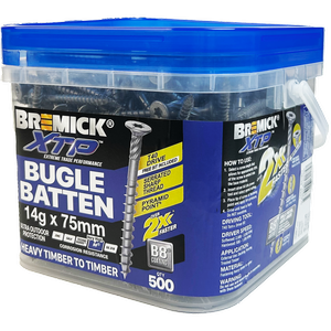 Bremick XTP 14g x 75mm T40 B8 Bugle Batten - 500 Pack